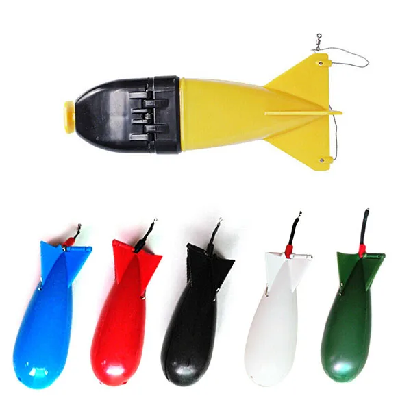 

Pack of 2 Fishing Bait Bomb Carp Spod Bomb Bait Rocket Floats Fishing Feeder FK88