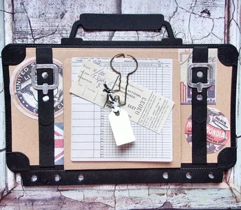 

Cutting dies Suitecase Planner Journaling dies Album Scrapbook Cardmaking Paper craft Surprise Creation dies DIY stencil