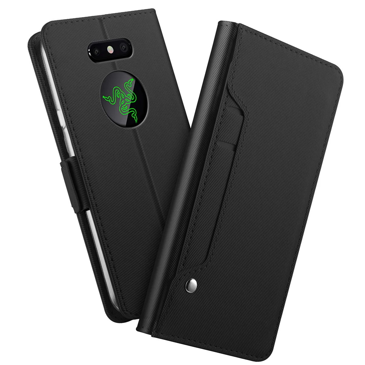 

for Razer Phone 2 Case Luxury Matte PU Leather with Mirror and Kickstand Flip Stand Wallet Cover For Razer Phone 2 Case Card