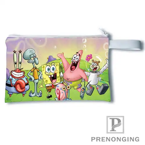 

Custom spongebob@1 Printing Coin Purse Change Purse Zipper Zero Wallet Phone Key Bags Fashion Small Female Purse#19-01-22-4-176