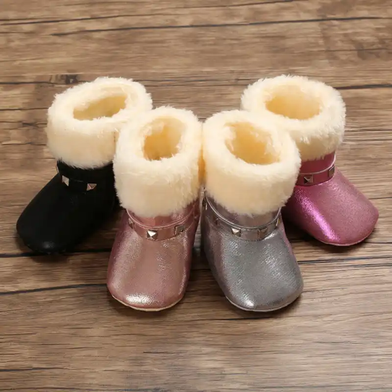 0 18m Nouveau Ne Infantile Bebe Filles Bottes Neige Hiver Chaud Peluche Bottines Kids Clothing Shoes Accessories Fashion