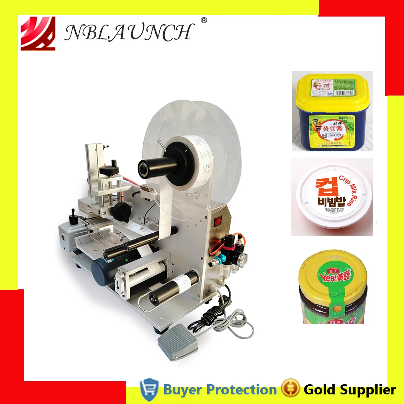 US $199.99 Flat Surface Labeling Machine Cap Book Jar Can Top Stick Label Labeler Plane Sticker Juice Cubic Bottle Tail Label Free Shipping