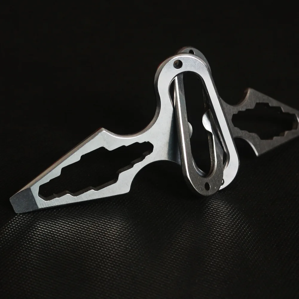 

Outdoor Multipurpose Combined Wrench Defensive Spikes EDC Tool Stainless Steel Bottle Opener Camping Supplies