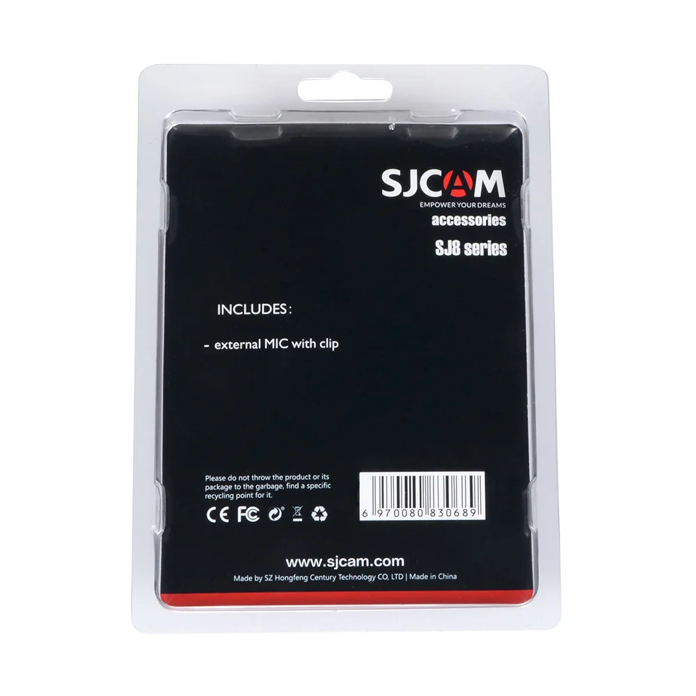 Оригинальный SJCAM SJ8 SJ9 аксессуары Type C разъем внешний микрофон для серии Strike Max 4K