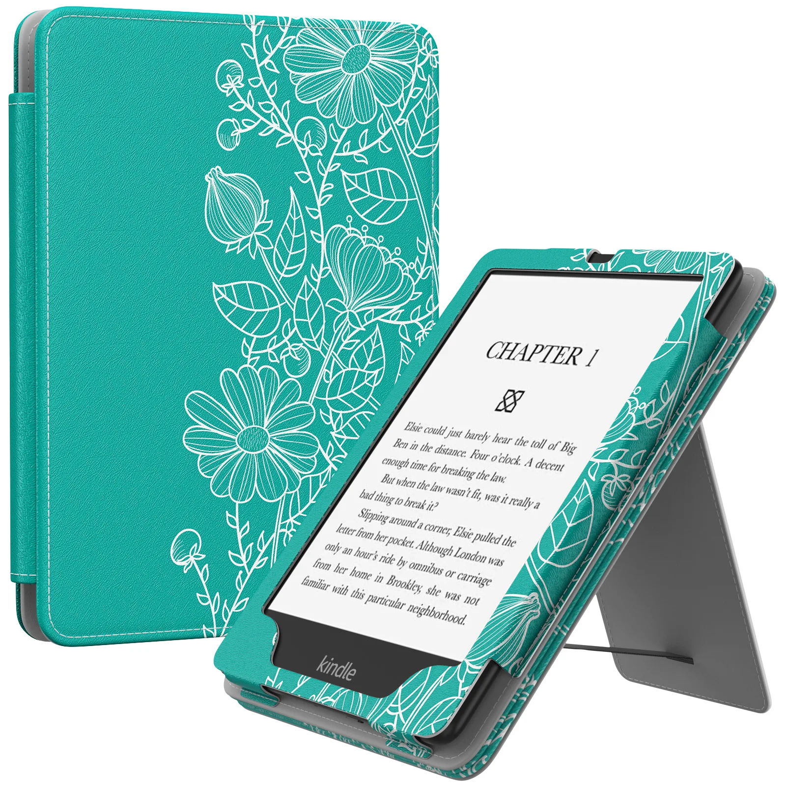 MoKo Étui Compatible avec Liseuse 6.8 Kindle Paperwhite (11th  Generation-2021), Coque de Protection E-Reader en Acrylique TPU Transparent  avec Bord