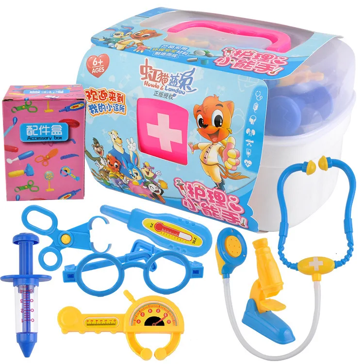 Детский набор игрушек для доктора, маленький Медицинский Набор для мальчиков и девочек, обучающая игрушка