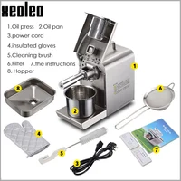 XEOLEO Oil Press Machine Oil Presser Household  Cold/Hot Extract Bean Processor for Sesame/Melon Seeds/Rapeseed/Flax Press Maker 2
