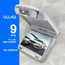 Oluka 9 дюймов автомобильный монитор на крышу потолочное крепление откидной светодиодный цифровой экран dvd-плеер ИК FM USB передатчик SD MP5 динамик игры