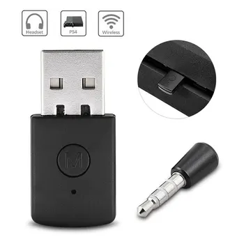 

Game Controller USB Adapter Gamepad Joystick USB 4.0 Dongle Bluetooth Receiver Replacement for PS4 features a mini mic