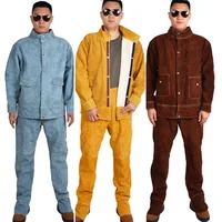 Cowhide Welding Suit Fire & Heat Resistant