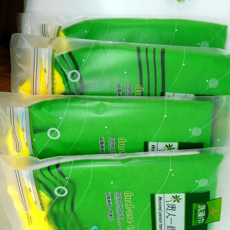 Manufacturers Direct Selling Elegant Family Composite-Shaped 0029 Foam Dual Purpose-Shaped Bath Gloves Thick Bath Towel Wholesal
