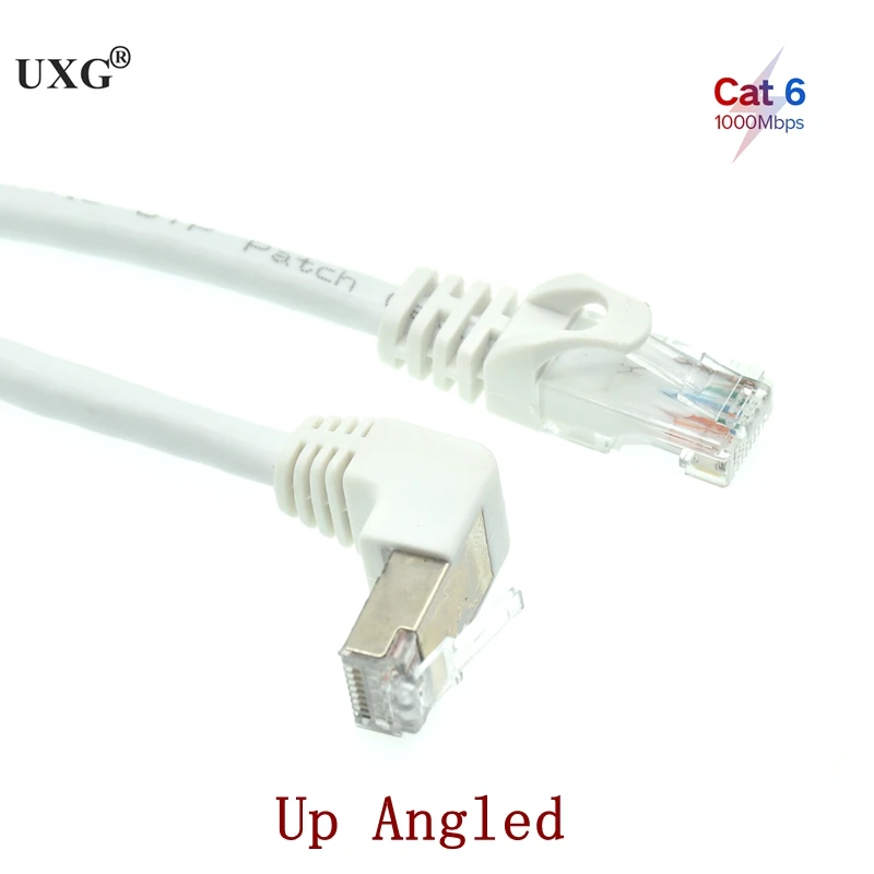 Cavo Ethernet Cat6 Bianco 90 gradi ad angolo retto CAT 6