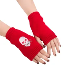 Спальное место# P501 модные Для женщин трикотажный вязаный руки теплые, без пальцев Зимние перчатки мягкие теплые варежки перчатки женские