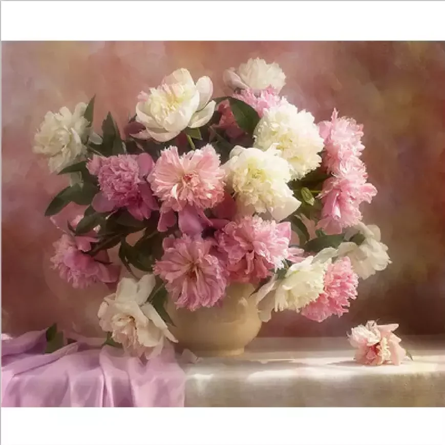 5D DIY Алмазная вышивка, розовые цветы, рукоделие, полная Алмазная мозаика, вышивка крестиком, домашний декор