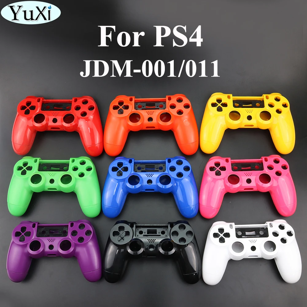 Yuxi-substituição Completa Shell e Botões Mod Kit Case Liso para Ps4 Controlador Jdm 010 Jdm001 Jds-010 Jds-001
