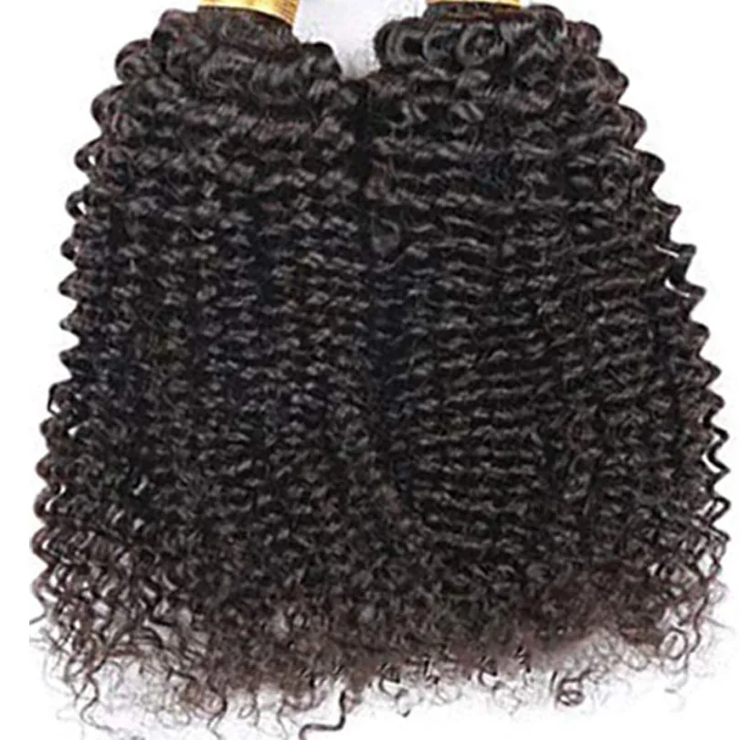Extensões de Cabelo Pacotes sem Trama Peruano Kinky Encaracolado Micro Laço 1g - Strand 100 g Set Cor Natural Remy Anel Cabelo 5 Apliques e perucas