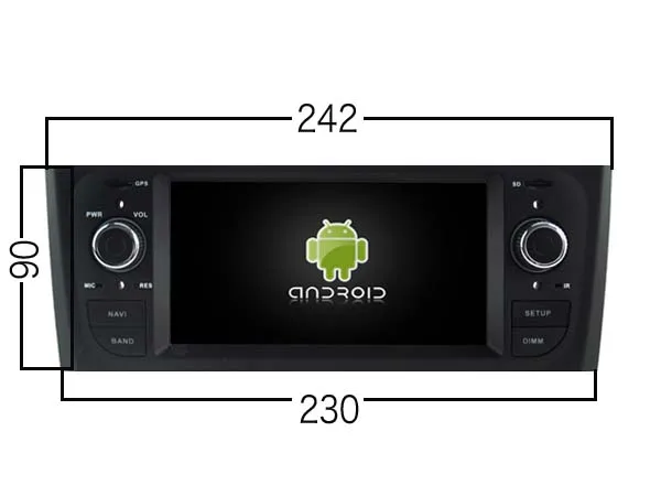 Best AVGOTOP Android 9 Car Radio Navigation Player for FIAT OID PUNTO MP3 MP4 Wifi Vehicle GPS Multimedia 5