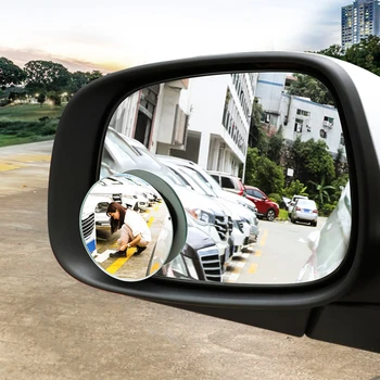 

Car Accessories Small Round Mirror Car Rearview Mirror Blind Spot Wide-angle Lens 360 degree Rotation Adjustable for Nissan