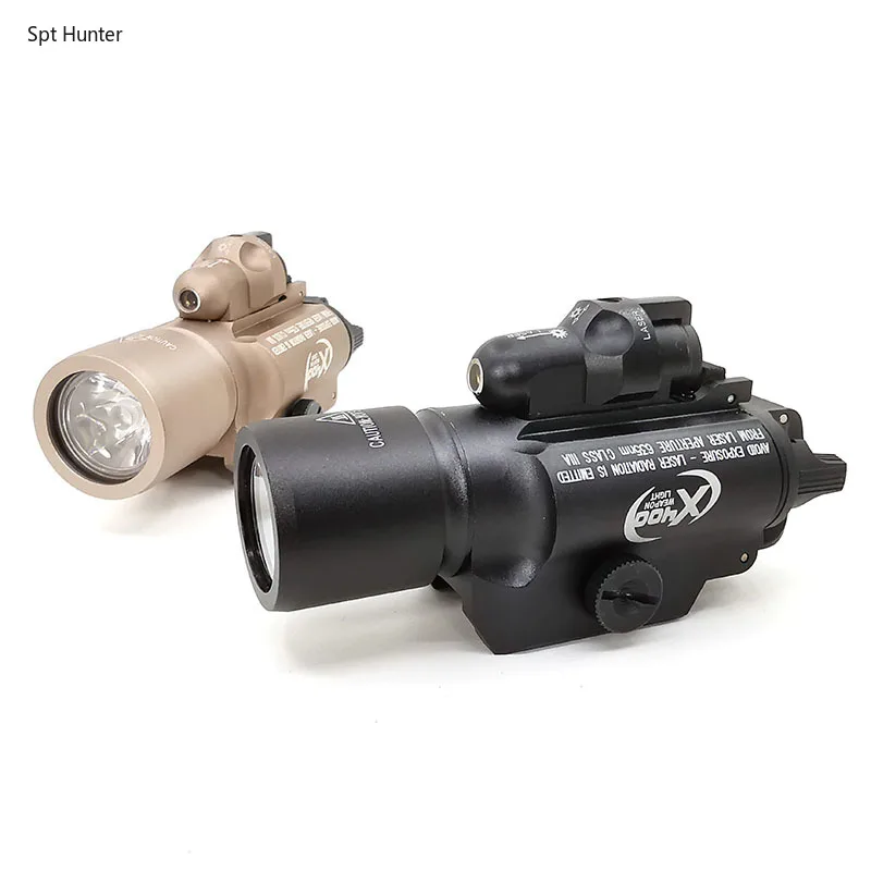 

High Quality tactical weapon light X400 Handgun red laser Flashlight Fits 20mm rail hunting scope