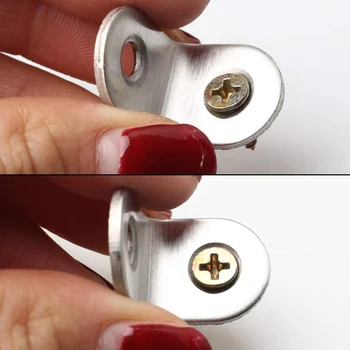 

Corner Brace 20mmx20mm Stainless Brace Corner Steel Joint Right Angle Bracket Fastener 20 Pieces with Screws HKS99