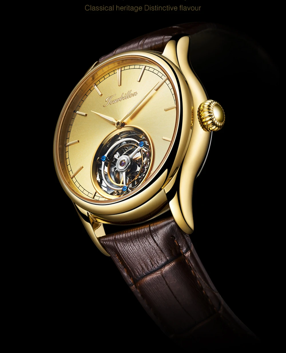 GUANQIN Tourbillon часы оригинальные часы Скелет Механические Сапфир для мужчин s часы лучший бренд Роскошные часы для мужчин Relogio Masculino