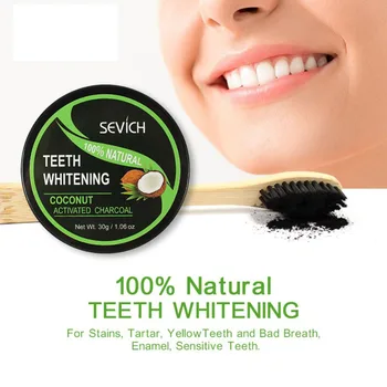 

New Activated Carbon Whitening Tooth Powder Remove Tooth Yellow Stain Fresh Breath Tooth Whitening Powder