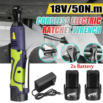 

3/8'' Lithium-Ion Battery Electric Ratchet Wrench Rechargeable 50Nm Electric Cordless Wrench Kit Power Tools Car Repair Tool