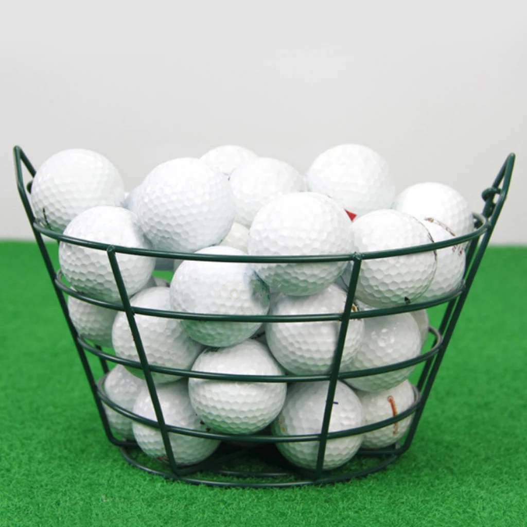 Anti-rust Golf Range Basket Indoor Outdoor Golf Balls Bucket Container Holder Carrier for 30 Balls