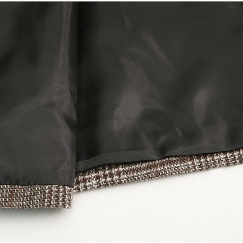 Женский винтажный Ретро блейзер с воротником, карманами 3XL 4XL, осенняя однобортная верхняя одежда в европейском стиле, верхняя одежда
