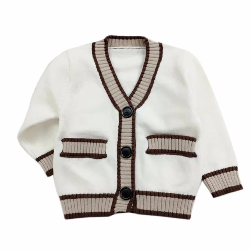 

LILIGIRL V-neck Girls Knit Sweater Jacket and Boys Wool Cardigan 2019 Baby Kids Warm Tops Sweaters for Children Clothes Coat