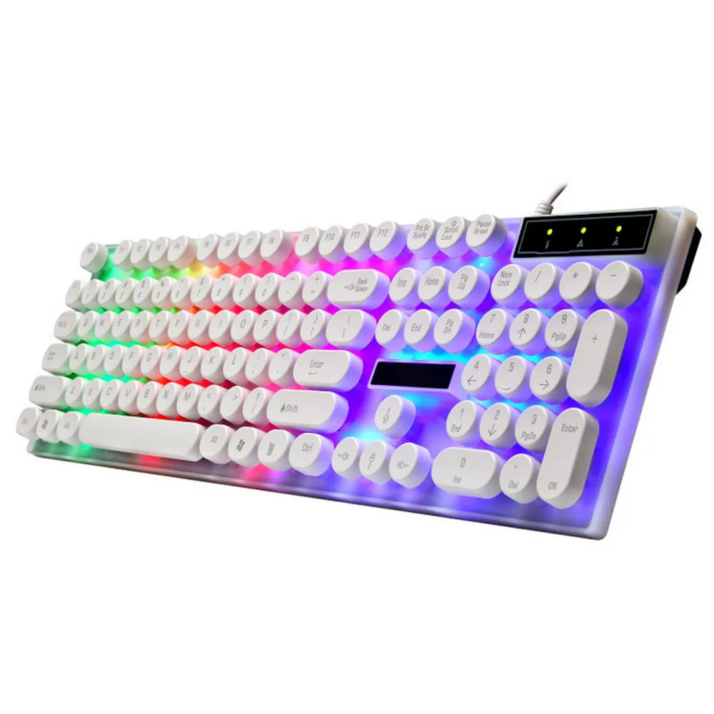 Best OMESHIN Keyboard game office keyboard ergonomic design retro punk keyboard backlit keyboard media keyboard keys