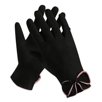 

Full Finger Gloves Women Lady Bow-knot Touch Screen Thermal Outdoor Date Handwear Sportswear Accessories