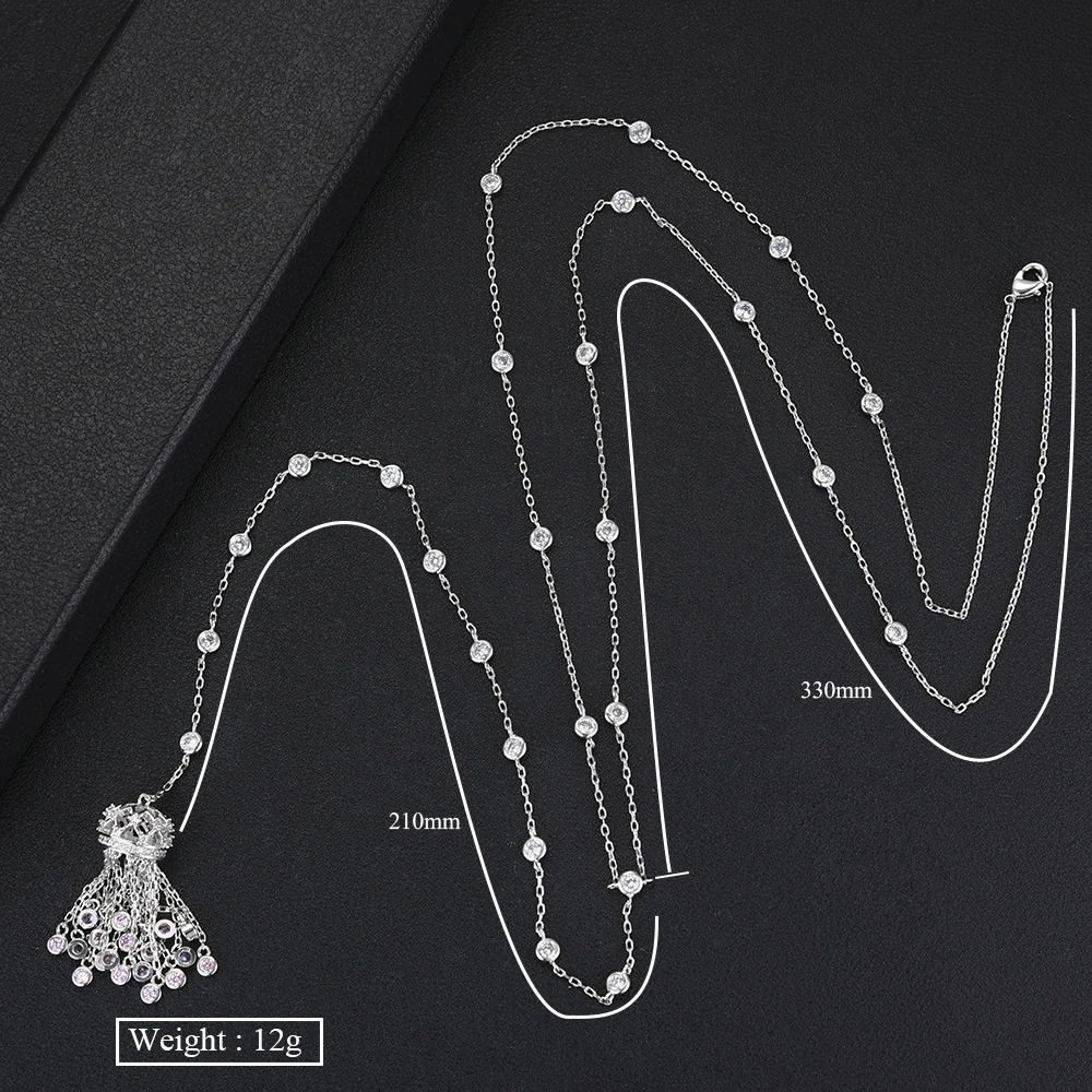 Хороший подарок на день матери, Мода SwimmingLong кисточкой ожерелья-Лассо персонализированные гибкое ожерелье ювелирные изделия для женщин, подарок