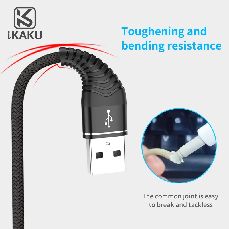 Каку 2.8A usb type C кабель для телефона Быстрая зарядка type C зарядное устройство шнур для samsung Galaxy S10 S9 S8 Note 9 8 пикселей 3