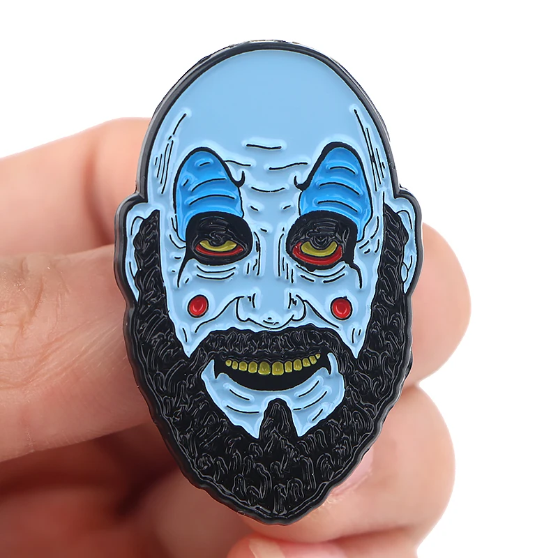 K1059 Hellraiser Trick 'R Treat Хэллоуин ужас убийца металлические эмалированные булавки и броши для женщин и мужчин нагрудные значки детские подарки