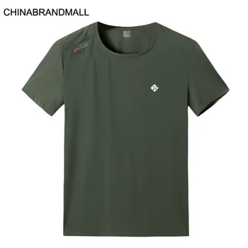 

2020 Young Men Fat Man Plus Fat Plus Size Round Neck Speed Dry Short Sleeve T Shirt