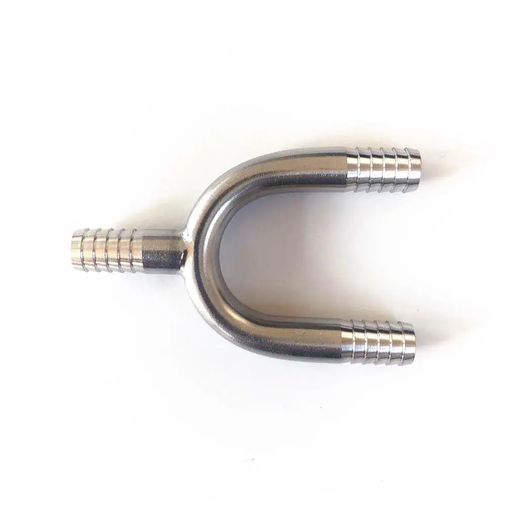 Y-shape 304 stainless steel barbed tee Joint Home brewed BEER hose connection adapter American standard food grade material stainless steel tee joint