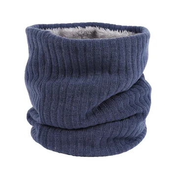 

Unisex Winter Men Women Warm Knitted Ring Scarves Thick Elastic Knit Mufflers Children Neck Warmer Boys Girl Plush Scarf Collar