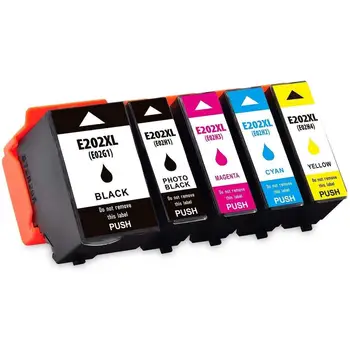 

Pack of 5 cartridges 202 XL compatible inks replaces Epson T02G7 T02E7