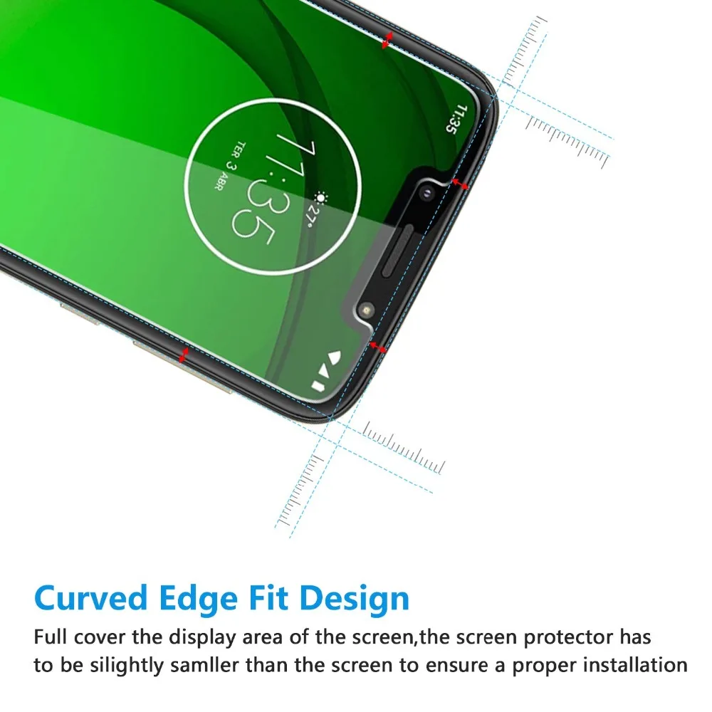 Закаленное стекло 9H для Motorola Moto E5 G6 G7 Play Power Защита экрана E4 PLUS защитная пленка