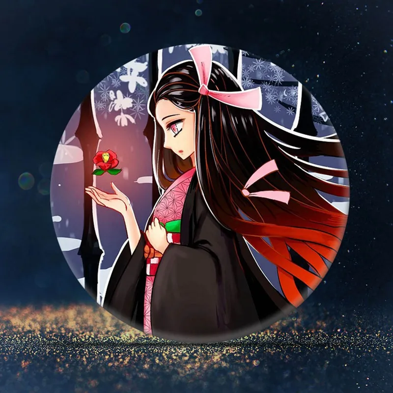 Аниме Demon Slayer: Kimetsu No Yaiba Kamado Tanjirou Nezuko Agatsuma Zenitsu косплей реквизит круглые
