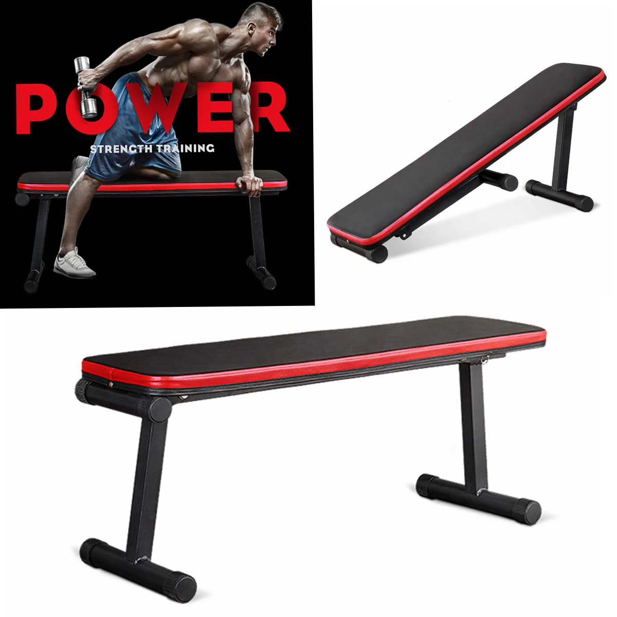 Foldable Bodybuilding Bench Press - Home Gym India | Ubuy