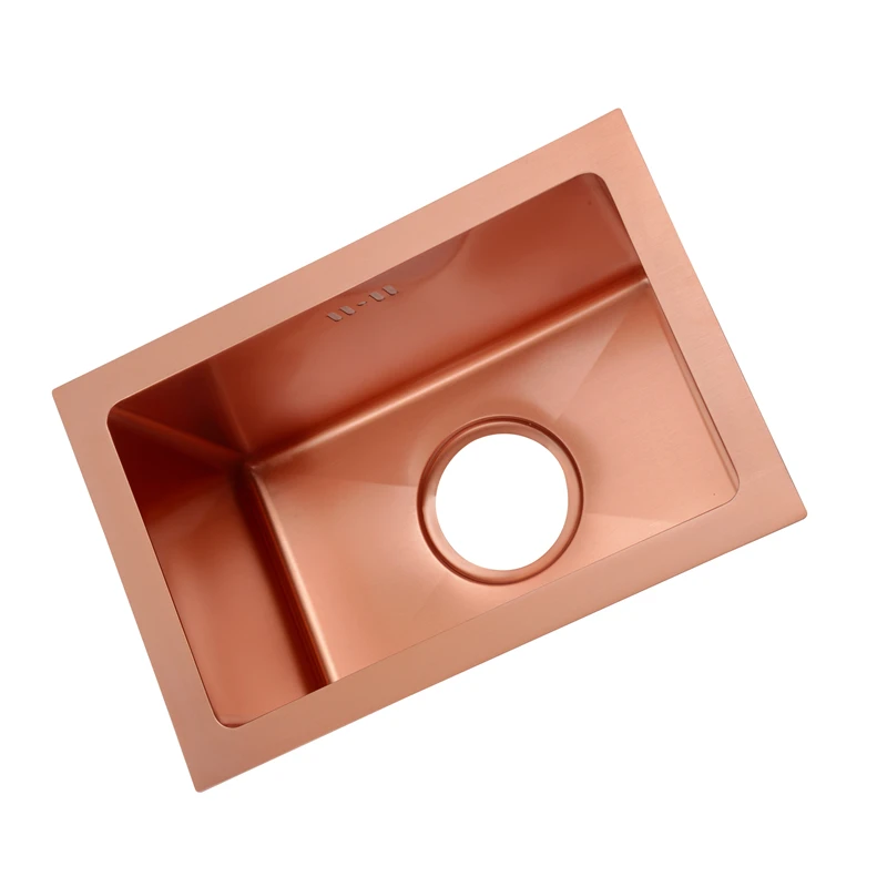 US $10.89 Stainless Rose gold Undermount Sinks Set Kitchen Small Sink Balcony Household Small Sink Single Slot Kitchen Sink