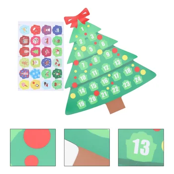 

A Set of Christmas Creative Lovely Practical Refrigerator Magnet Magnet Christmas Tree for Holiday Gift Countdown Home Decoratio