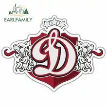 EARLFAMILY, 13 см x 9,3 см, для Динамо, Рига, логотип, забавные автомобильные наклейки и наклейки, модный ноутбук, багажник, лобовое стекло, виниловая пленка для автомобиля