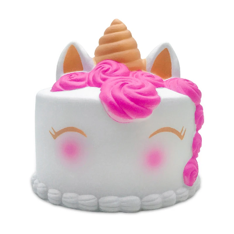 

Jumbo Kawaii Rose Unicorn Cake Squishy Simulated PU Bread Cream Scented Slow Rising Squeeze Toy for Baby Kids Gift 10*10*10 CM