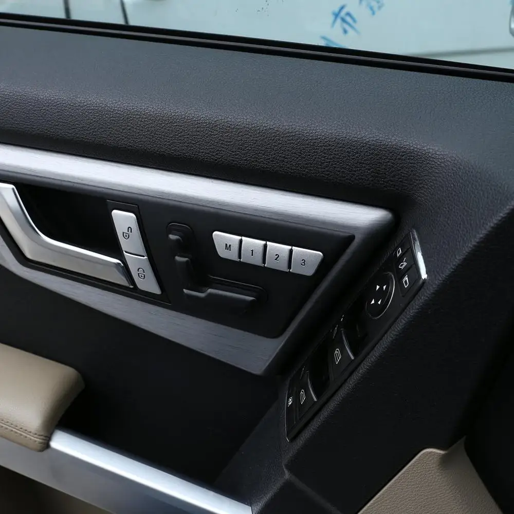 Кнопка регулировки автокресла, наклейка, кнопка разблокировки для benz C-Class W204 2008-, наклейка для украшения автокресла s