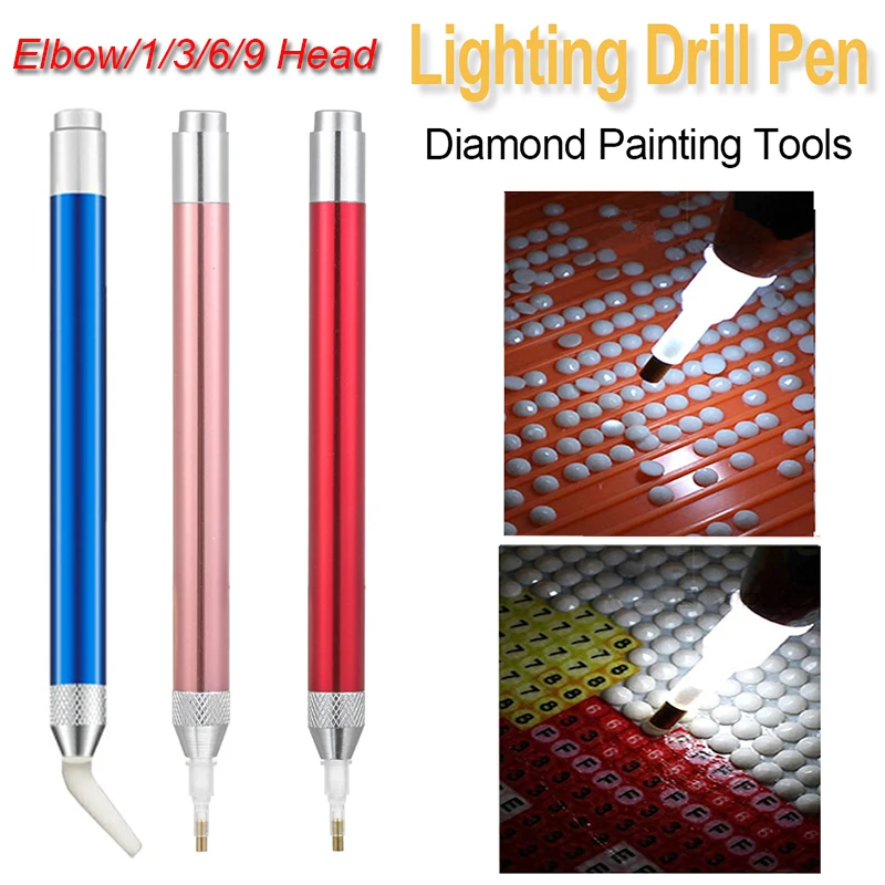 3pc/set Diamond Embroidery Accessories Luminous Pen Diamond Painting