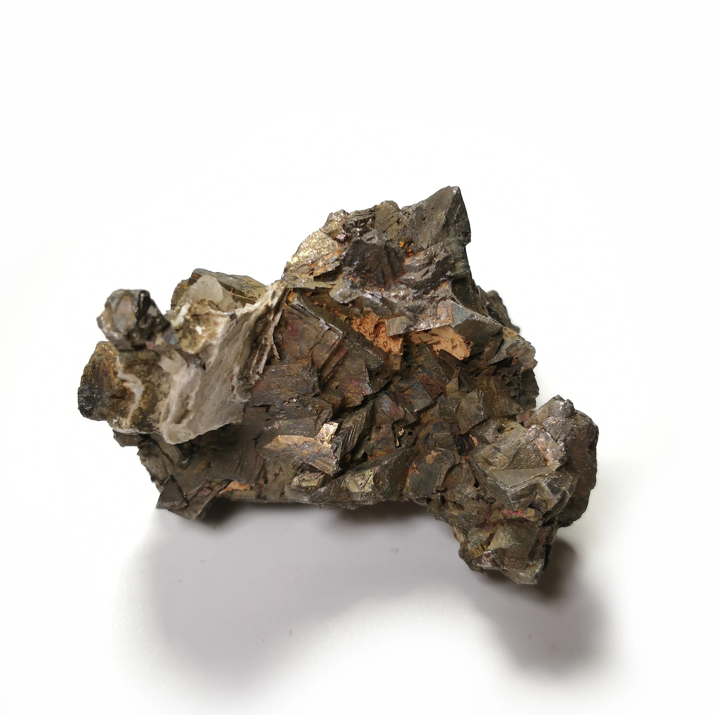 

184g New natural stone and quartz Arsenopyrite ilvaite ore specimen crystal F1