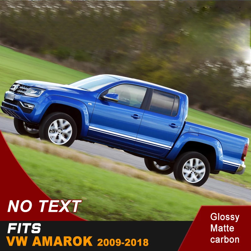 2 шт. Прохладный сторона полосы Графический виниловые наклейки для AMAROK ATACAMA 2010